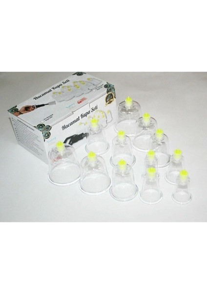 12'li Masaj Kupa Seti, Vakumlu Aleti ve Hediye Hacamat Seti fiyatları