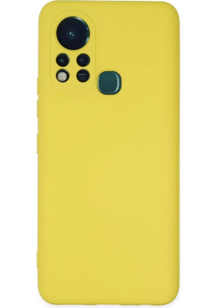 Infinix Hot 11S Kılıf Nano Içi Kadife Silikon - Sarı - PHN2913-7181