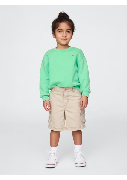 Erkek Bebek Bej Pull-On Kargo Şort fırsatları