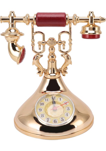 Vintage Telefon Çalar Saat Benzersiz Zarif Doğru Zaman Başucu Saati Dekorasyonu Ev Kafe Ofis Yf020 2 (Yurt Dışından)