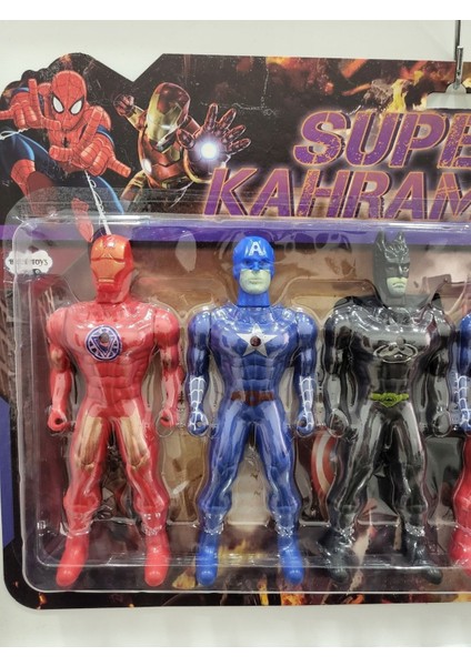 Işıklı Süper Kahramanlar 6'lı Kartela Set modelleri