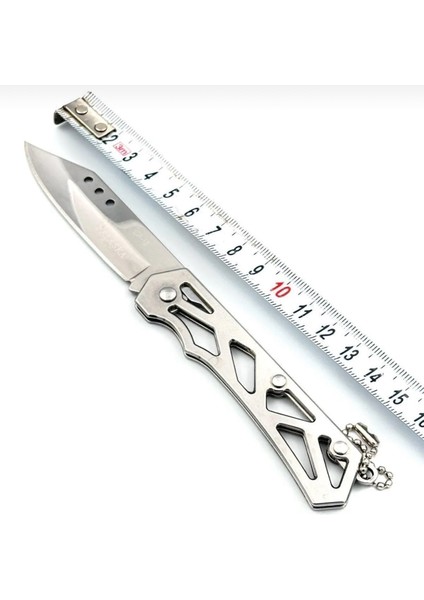 Gümüş Mini Kamp Outdoor Metal Cep Çakısı - Kompakt ve Şık Mini Bıçak fiyatları