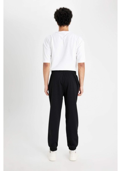 Regular Fit Eşofman Altı Cepli Basic Düz Beli Bağcıklı Lastikli Paça D4416AX24AU