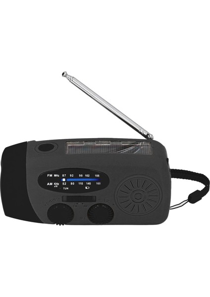 Acil Afet Önleme Için LED El Fenerli Taşınabilir Fm Am Wb USB Radyo El Kranklı Güneş Enerjili Radyosiyah Avrupa (Yurt Dışından) modelleri