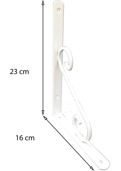 Ferforje Raf Altı No:3 Beyaz