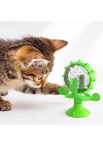 Bfs Vantuzlu Zilli Interaktif Dönebilen Mama Kaplı Renkli Eğlenceli Eğitici Kedi Oyuncağı fiyatları