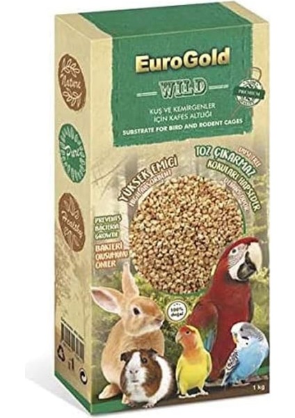 4513061 Kemirgen ve Kuşlar Için Mısır Koçanı Taban Altlığı, 1 kg