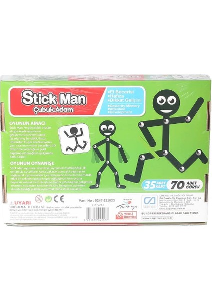 Bfs CAPLS-5247 Stick Man Çubuk Adam -Ca Games