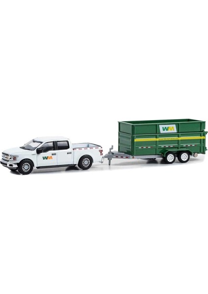 Bfs Greenlight 1/64 2018 Ford F-150 Xlt With Double-Axle Dump