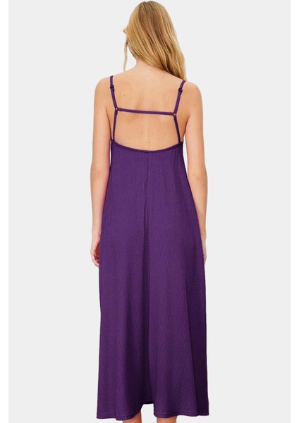 Maxi Elbise A Line Kalıp Ince Askılı Örme Kumaş Günlük Yazlık Seçkin Malzeme Özenle Seçilmiş modelleri