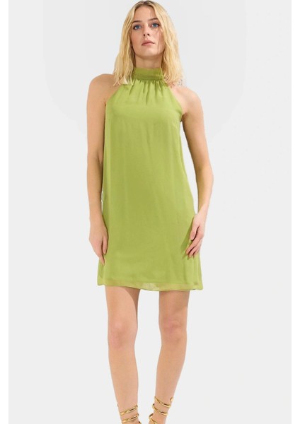 Şifon Astarlı Mini Elbise Günlük Kullanım Için Hafif Dokuma Uzun Ömürlü Dayanıklı Malzeme fiyatları