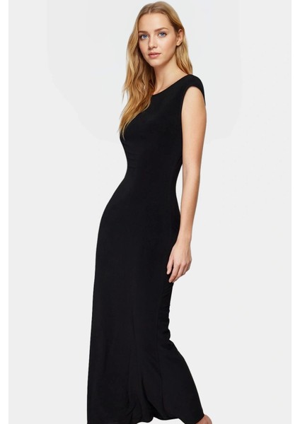Maxi Elbise Bodycon Kalıp Örme Kumaş Yazlık Şık Yüksek Kalite Özel Tasarım Premium