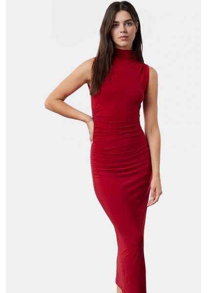 Maxi Elbise Bodycon Kalıp Örme Kumaş Günlük Casual Stil Trend Tasarım Uzun Ömürlü Rahat Kullanım