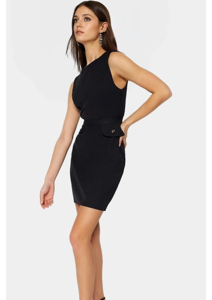 Bodycon Mini Elbise 88% Polyester 12% Elastan Yazlık Iş Elbisesi Rahat ve Şık fiyatları
