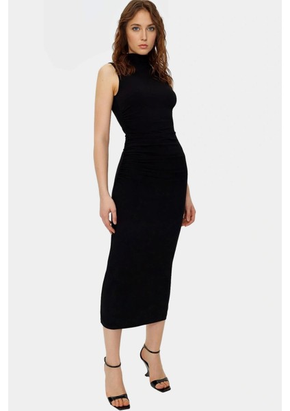 Maxi Elbise Bodycon Kalıp Örme Kumaş Günlük Casual Stil Trend Tasarım Uzun Ömürlü Rahat Kullanım fiyatları
