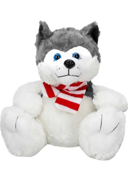 Bfs Sunman Oturan Husky Atkılı Peluş Köpek 30 cm fiyatları