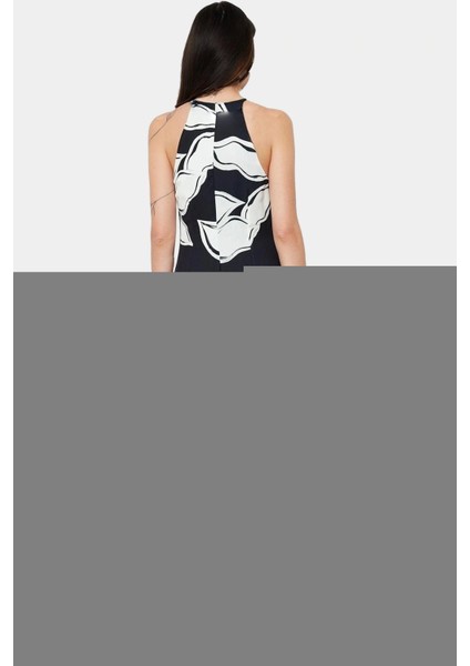 A Line Maxi Elbise Halter Yaka Dokuma Polyester Yazlık Premium Kalite Profesyonel Görünüm modelleri