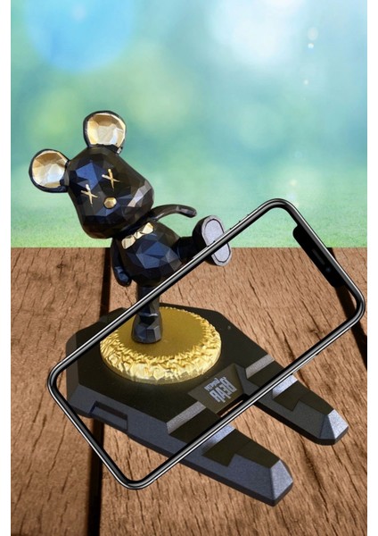 Bfs Ayıcıklı Telefon ve Tablet Standı Masa Üstü Telefon ve Tablet Tutucu Aparatı