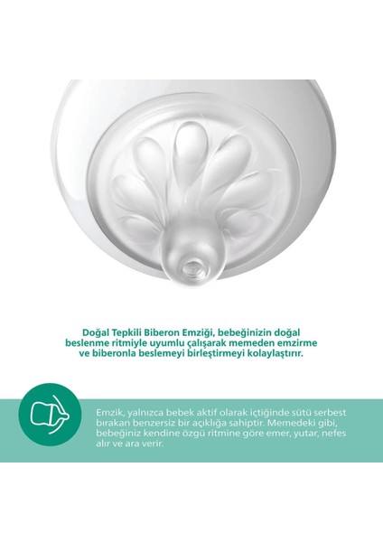 Bfs Philips Avent Doğal Tepkili Natural Response Cam Biberon 120 ml 0+ Ay fiyatları