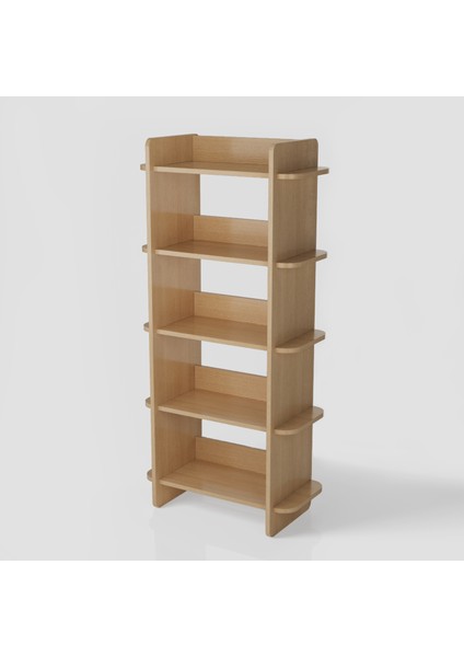 Bolu Kitaplık | 70 cm - 5 Raflı Açık Meşe Renkli fiyatları