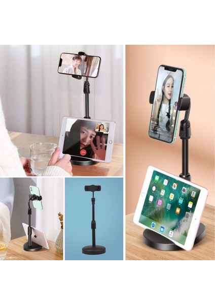 Bfs Masa Üstü Tablet ve Telefon Tutucu Plastik Aparat Siyah Telefon Standı fırsatları