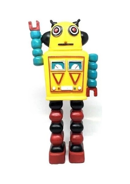 Bfs Decotown Nostaljik Sevimli Uzaylı Robot Şeklinde Figür Biblo