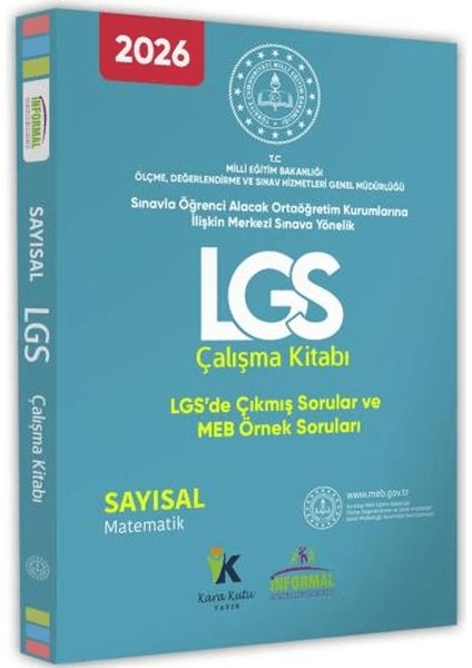 2026 8. Sınıf Meb Örnek Soruları Lgs Matematik Çalışma Kitabı