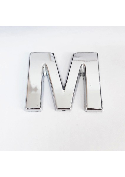 Cemax M Harfi 3,75 cm Krom Yapışkanlı