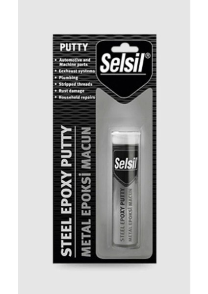 Selsil Metal Putty Epoksi Macun Yapıştırıcı 57 gr