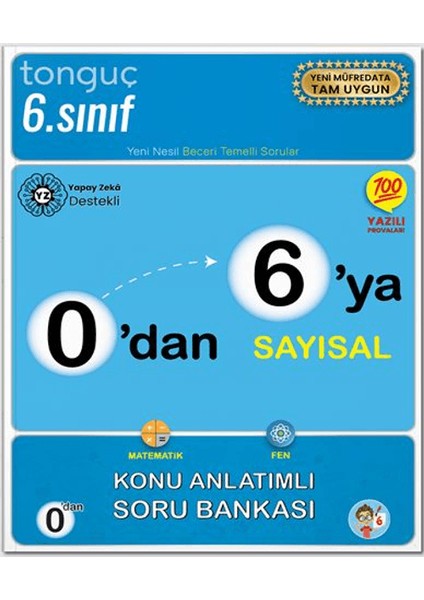 0'dan 6'ya Sayısal Konu Anlatımlı Soru Bankası