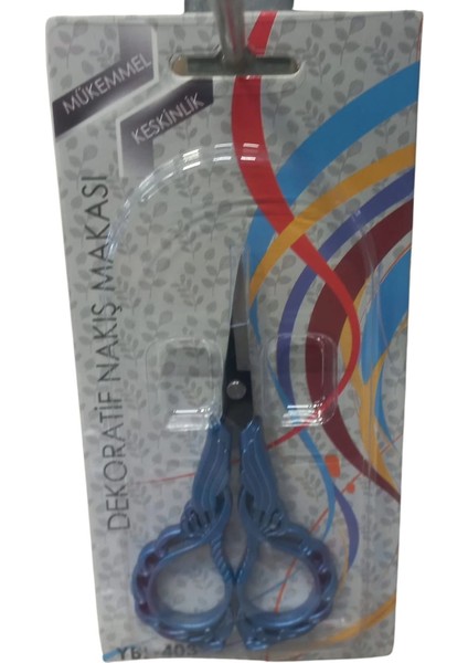 Bfs Nakış Makası Dekoratif Mavi YBL-403 Model 16