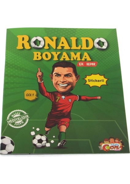 Bfs Ronaldo Çıkartmalı Maskeli Boyama Kitabı