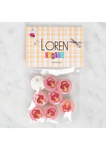 Bfs Crafts 8'li Emzik Düğme - 1007
