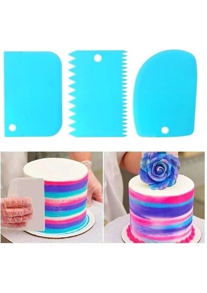 Bfs Pasta Hamur Şekillendirici Spatula Kesici Kazıyıcı Dekoratör Set indirimleri