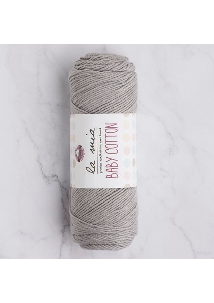 Baby Cotton Gri El Örgü Ipi - L031 - 33631