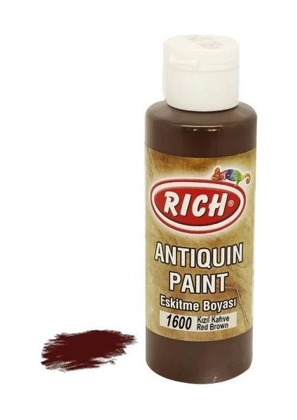 Rich 1600 Kızıl Kahve 120 ml Eskitme Ahşap Boyası