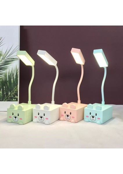 (Renkli) Kablosuz Şarjlı Masaüstü LED Lamba Telefon Tutacaklı PL-4900 fiyatları