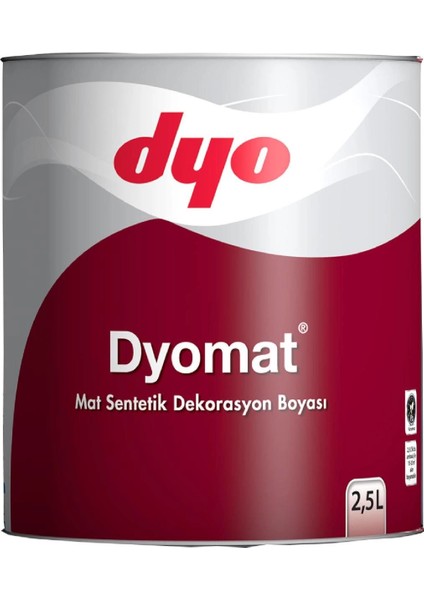 Dyomat Mat Dekorasyon Boyası 0,75 Litre Beyaz