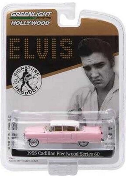 Bfs Greenlight 1/64 Hollywood Series 14 - Elvis Presley (1935-77) - 1955 Cadillac Fleetwood Series 60 "pink Cadillac" fiyatları