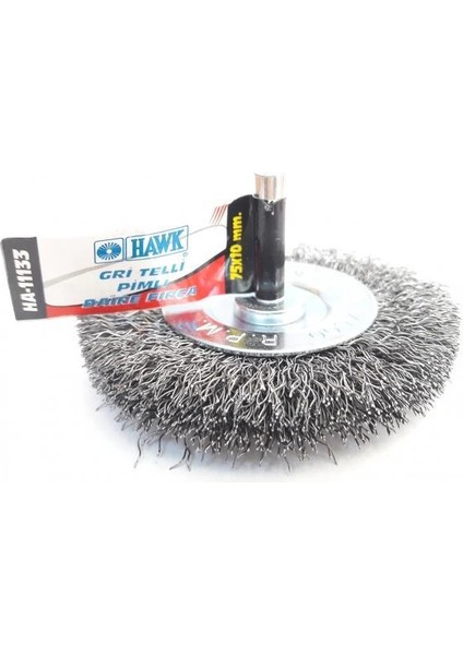 Hawk HA11133 Pimli Gri Tel Daire Fırça 75X10 mm