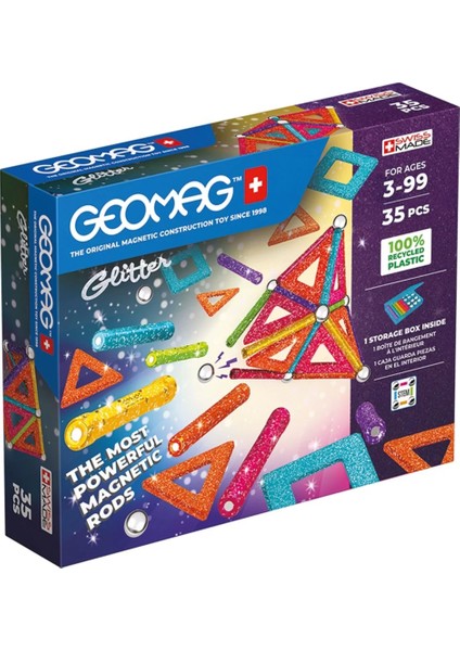 Bfs Geomag Glitter Manyetik Zeka Oyunu 35 Parça