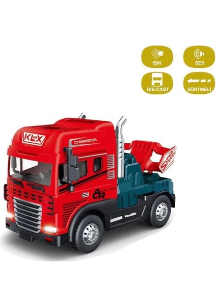 Bfs KLX800-247 Sürtmeli Işıklı Müzikli 1:24 Çekici (Tır Kafası)