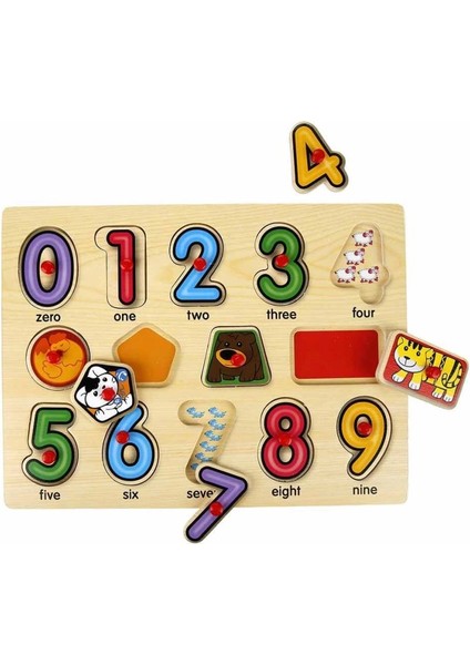 Bfs 130444 Ahşap Raptiyeli Puzzle Saat