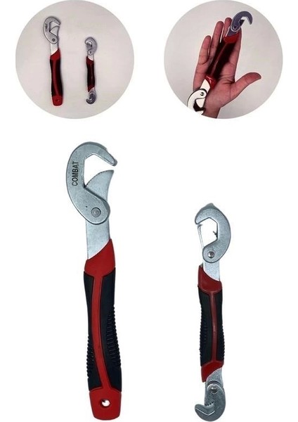 Bfs Çok Fonksiyonlu Ergonomik Ayarlanabilir Büyük Küçük Akıllı Pense Anahtar 2li Set