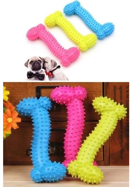 Bfs Tiny Kemik Oyuncağı Tırtıklı Yüzey Küçük Kemik Plastik Köpek Oyuncağı