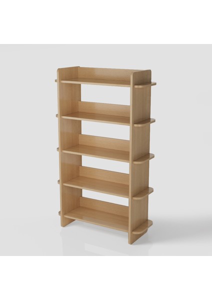 Bolu Kitaplık | 90 cm - 5 Raflı Açık Meşe Renkli fiyatları