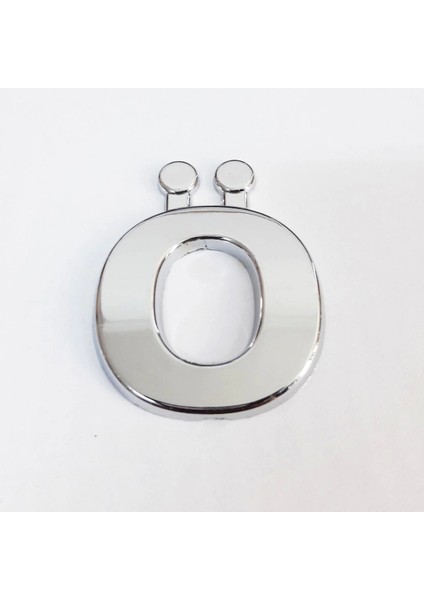 Cemax Ö Harfi 3,75 cm Krom Yapışkanlı