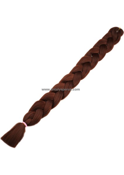 Afrika Örgüsü ve Rasta Için Sentetik Saç 165GR 210CM #33 Kahve Kızıl fiyatları
