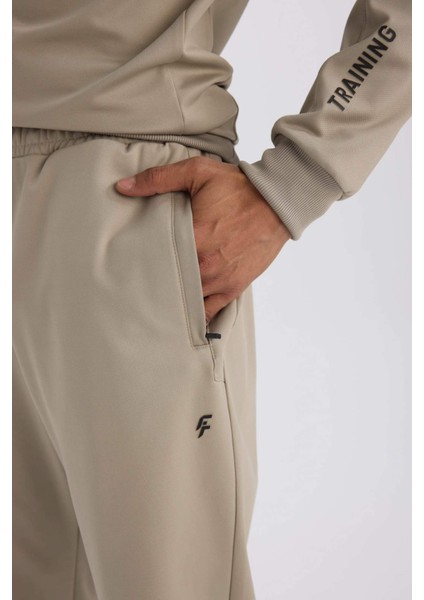 Fit Sporcu Jogger Eşofman Altı Loose Fit Beli Paçası Lastikli Cepli Pike