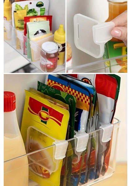 Bfs 10'luşeffaf Buzdolabı Yan Kapı Düzenleyici Buzdolabı Dolap Içi Bölümleyici Aparatlar